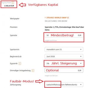 ETF Sparplan und Wertpapiersparen